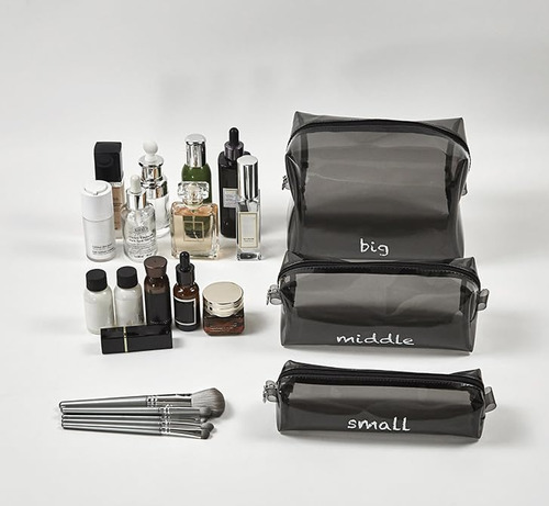 Bolsa De Aseo, Juego De 2 Bolsas De Maquillaje Transparentes