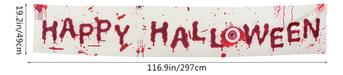 1 Pieza Para Decoración De Pancarta Con Fondo De Halloween P