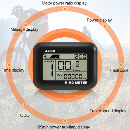 King-meter J-lcd Display Electric Bike Instrument Monitor