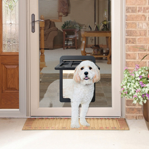 Puerta Mosquitera For Mascotas Con Cierre De 2 Vías Perro