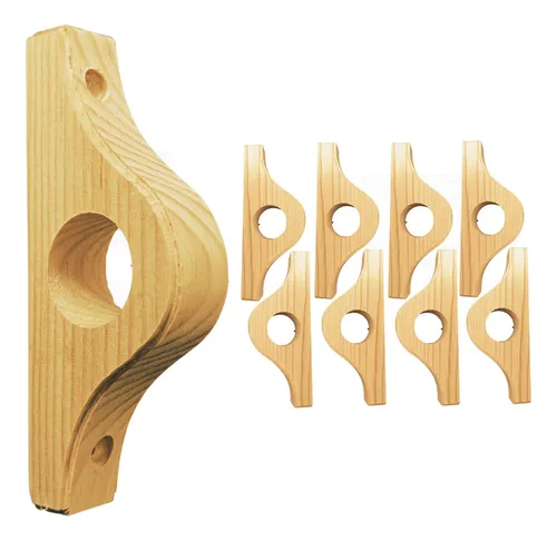 comprar Cortinero De Madera. Sencillo Sin Base (4 Par)