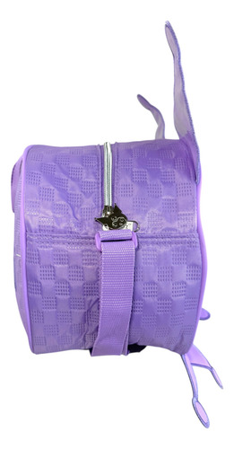 Mochila De Llantas Lonchera Y Lapicera Hello Kitty, Kuromi 5 Lila Kuromi