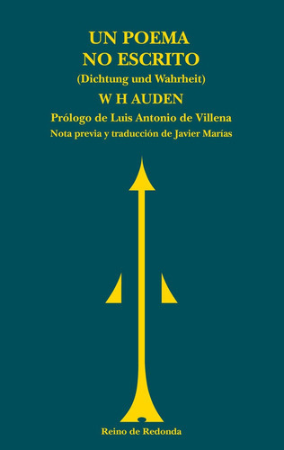 Un Poema No Escrito, De Aude, W.h.. Editorial Reino De Redonda, Tapa Dura En Español