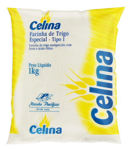 Farinha de Trigo Tipo 1 Celina Pacote 1kg