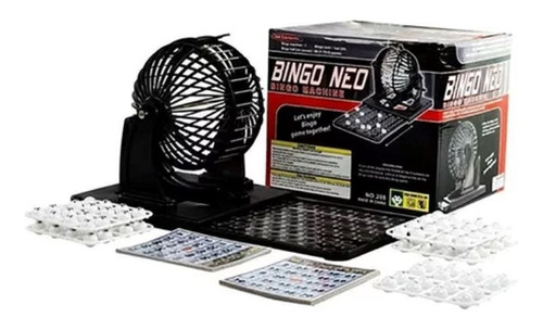 Juego De Mesa Gran Familiar Bingo Metálico 75 Balotas