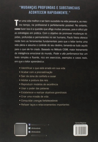 Kit C/2 Livros- Foco Na Prática E Poder E Alta Perfomance