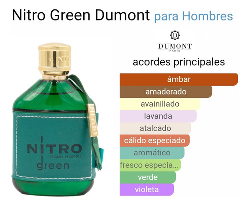 Perfume Nitro Green 100ml Dumont