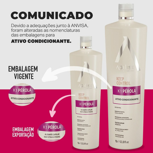 Combo Agilise Unika Free Com A K1 Perola Sem Formol