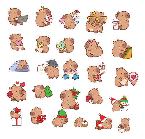 Kit Imagenes Png Capibara Carpincho Cliparts Más Papeles