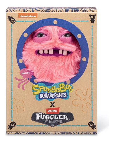 Fuggler 9.45 Patrick Stuffed Animal Patricio Estrella Color Rosa