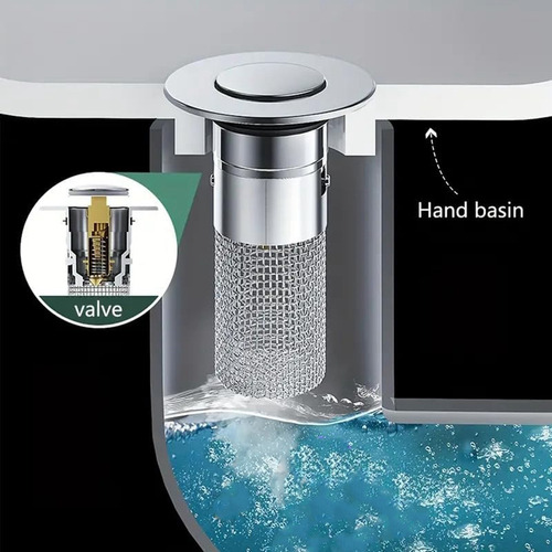 Tapón De Lavabo De Baño, Colador De Desagüe Para Lavabo Con
