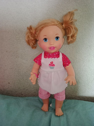 Muñeca Little Mommy Pequeña Chef Mattel Usada (Usado)
