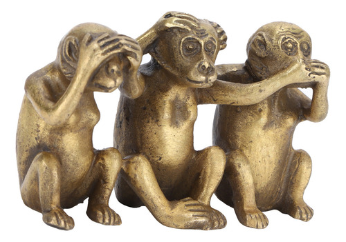 Tres Monos, Estatuas De Monos Sabios, No Oyen Mal, No Ven Ma
