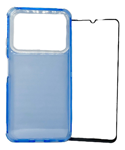 Funda Para Zte A34 / A54 + Mica Protector 3en1 Reforzado Bla