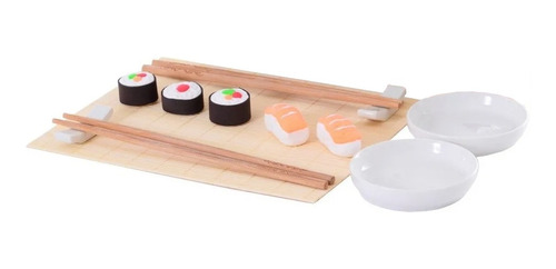 Conjunto Kit Para Sushi Sashimi Comida Japonesa 7 Peças