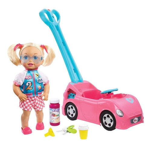 Muñeca Little Mommy Paseo Con Burbujas Mattel Gfj09