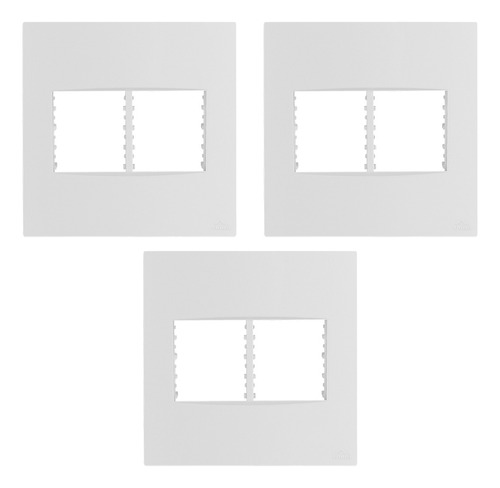Kit 3 Placa 4x4 Para 4 Modulos Lisse Apoio
