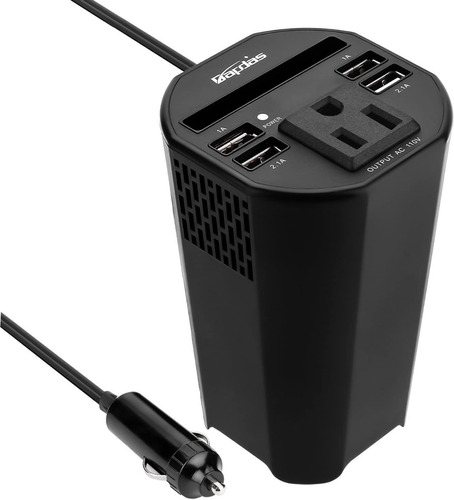 Inversor De Corriente Para Auto 150w 12v - 110v Ac 4 Usb 