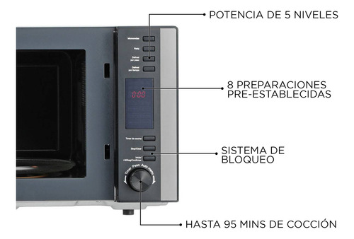 Horno Microondas 23 Litros Ursus Trotter 25k Romm Digital