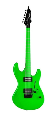 Guitarra Electrica Dean Custom Zone Flp Verde Fluor Cuotas