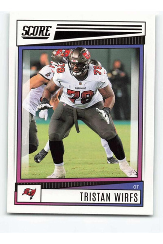 2022 Puntuación 66 Tristan Wirfs Tampa Bay Buccaneers Tarjet