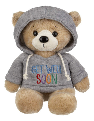 Ganz Oso De Peluche 9 Get Well Con Capucha Gris Para Mayor C