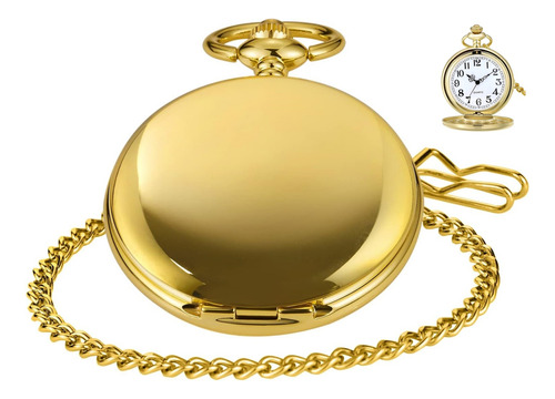 Oro Reloj Bolsillo Con Colgante Para Trajes Peaky Blinders
