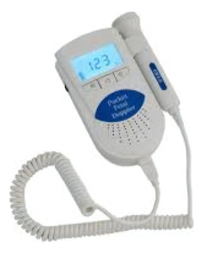 Doppler  Fetal Portatil  Com Visor  Sonosound Montserrat Cor Branco