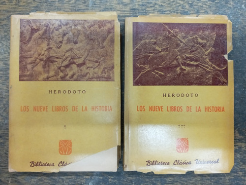 Los Nueve Libros De La Historia * Herodoto * 3 Tomos * 1945 