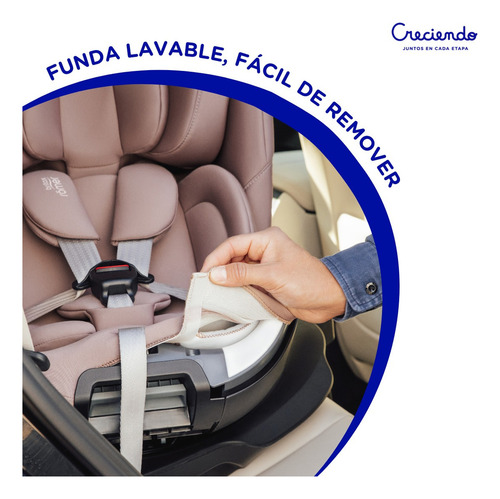 Butaca Auto Bebé Britax Romer Swivel Rotación 360 Con Isofix Color Midnight grey