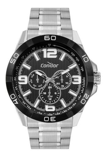 Relógio Condor Prata Masculino Original Garantia Nf