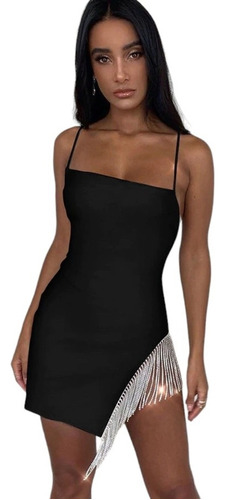 Vestido Fiesta Corto Ajustado Sexy Bodycon Tirantes Va 424