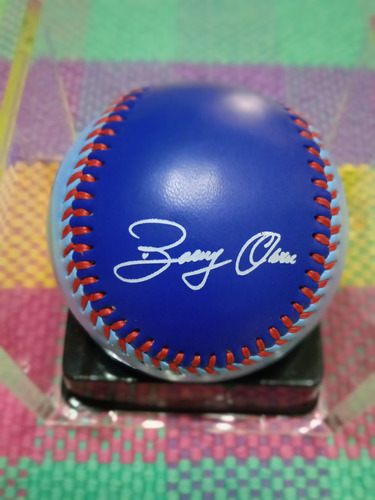 Pelota De Béisbol Con Imagen Y La Firma Impresa De Bob Abreu