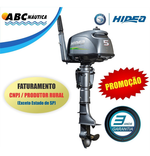 Motor De Popa 5hp Hidea - Leia Anúncio !!!