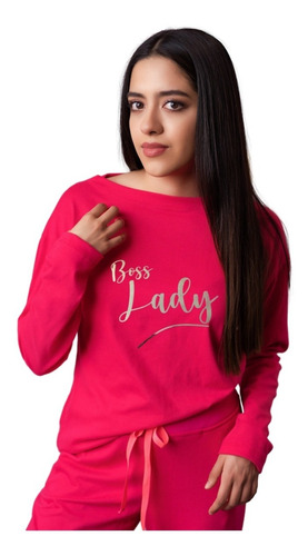 Playera Y Jogger Rosa Morabora Boss Lady