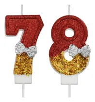 Comprar Velas De Cumpleaños Número 78 Y 87, Velas De Cumpleaños Núme