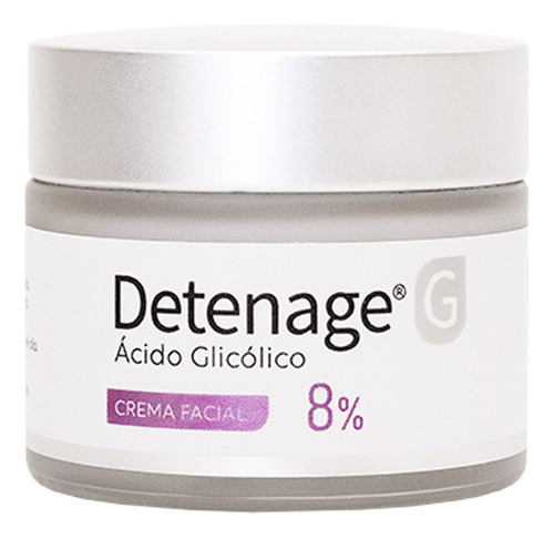 Detenage G Crema Facial 8% Ácido Glicólico Antiedad Arrugas
