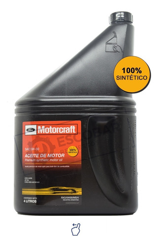 Aceite Ford Motorcraft 100% Sintético X 4 Lts Rxo 5w30 Ms 4