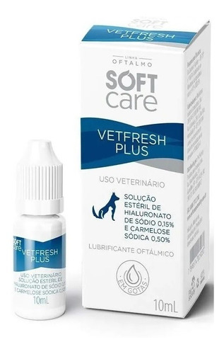 Vetfresh Plus Colírio Lubrificante Oftalmico Soft Care 10 Ml