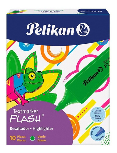 Resaltador Pelikan Flash Neón (caja X 10)