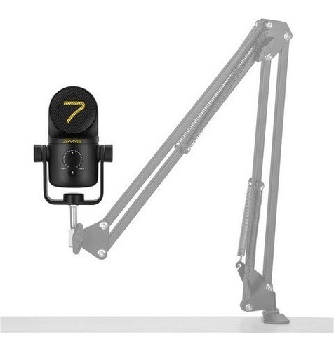Micrófono 7ryms Sr-usr Mini Condensador Multipatrón Color Negro