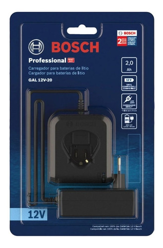 Carregador 12v Gal 12v-20 Biv (blister) Bosch