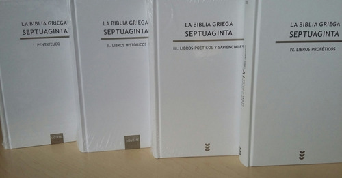 Libro La Biblia Griega Septuaginta   Tomos  I , Ii, Iii Y Iv