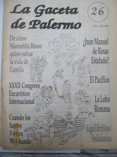 Revista La Gaceta De Palermo 5 Numeros Nª 24 Al 28