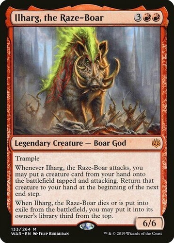 Magic Mtg Ilharg, The Raze-boar - War Of The Spark