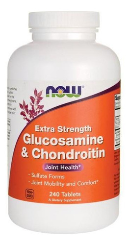 Glucosamina Y Condroitina Extra Fuertes 240 Tab De Now Foods