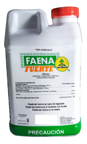 Herbicida Faena Fuerte 360 Monsanto 1 Litro