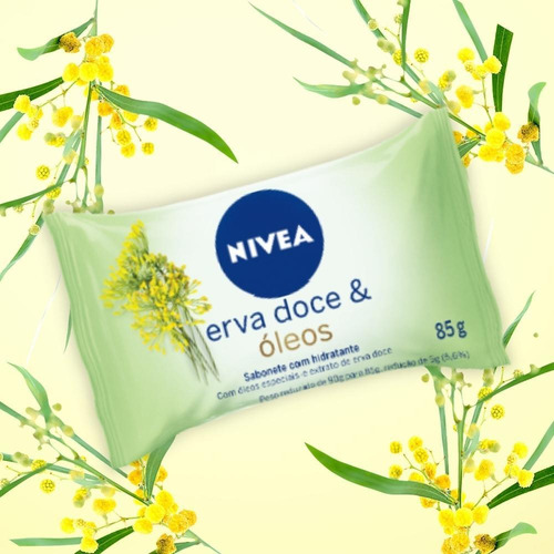 Imagem 3 de 4 de Sabonete Em Barra Uso Diario Nivea 85g Erva Doce