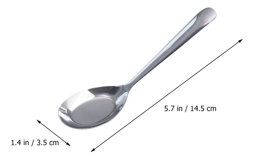 Cucharas De Sopa De Acero Inoxidable, 5 Unidades, Cucharas D