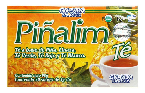 Imagen 6 de 7 de (9 Piezas) Té Pinalim (30 Sobres) Gn+vida